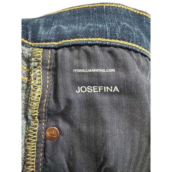 NWT 7 For All Mankind Josefina High Rise Jeans Blue Women's Size 23 - Picture 11 of 12